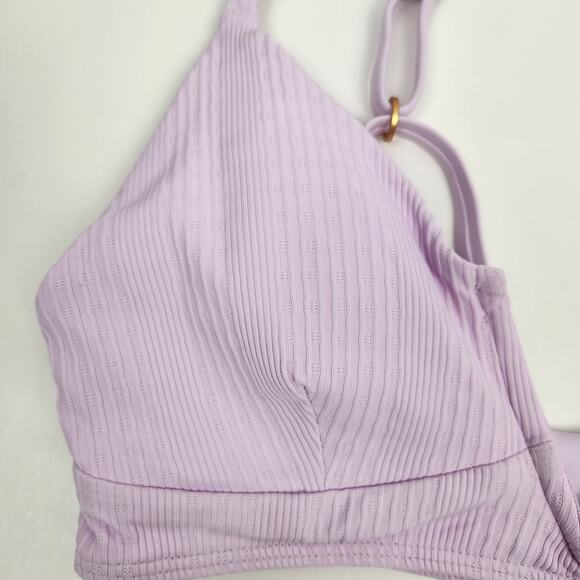 L*Space Siren Bikini Top in Peony Purple Size Medium - Picture 3 of 5